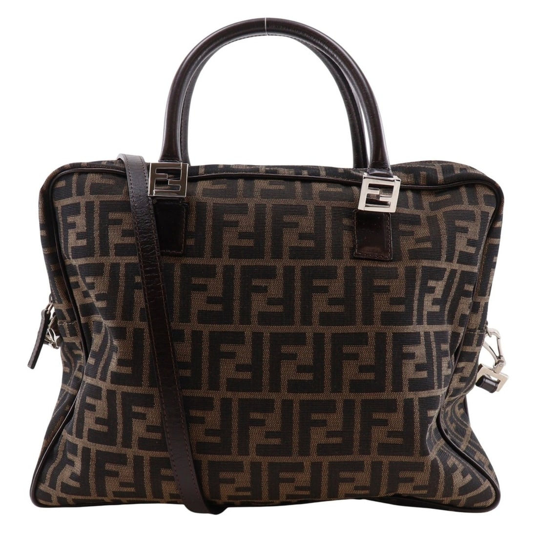 Fendi Zucca Business Bag, 2-Way Shoulder Nylon Canvas, Brown, 2-Way, A4 Size, Unisex: --- Catalog ---Category: SizeWeight: 550g / 1.21lb.Strap Drop: 42cm / 16.53''Handle Drop: 11.00cm / 4.33''Size (HxWxD): 26cm x 34cm x 9cm / 10.23'' x 13.38'' x 3.54''Category: DesignType: BriefcaseCol