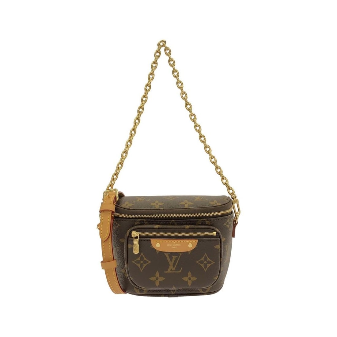Louis Vuitton Monogram Mini Bumbag M82335 Shoulder Bag: --- Catalog ---Category: SizeSize (HxWxD): 13cm x 18cm x 5cm / 5.11'' x 7.08'' x 1.96''Category: DesignType: Shoulder bagColor: Marron, MonogramGender: WomenMaterial: Coated canvas Category: GeneralMP