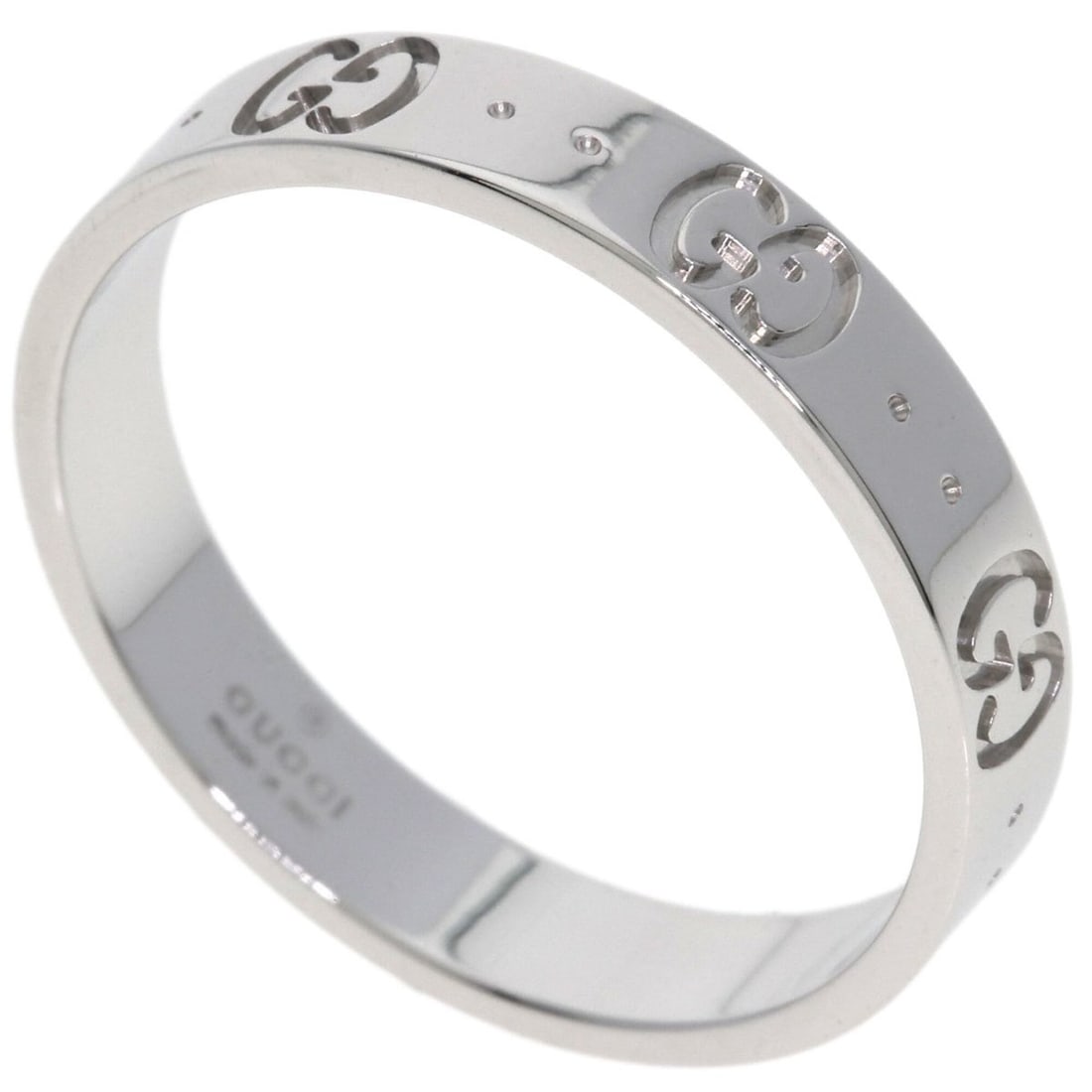 Gucci Icon #21 Ring - 18K White Gold Women's GUCCI (1 of 11)
