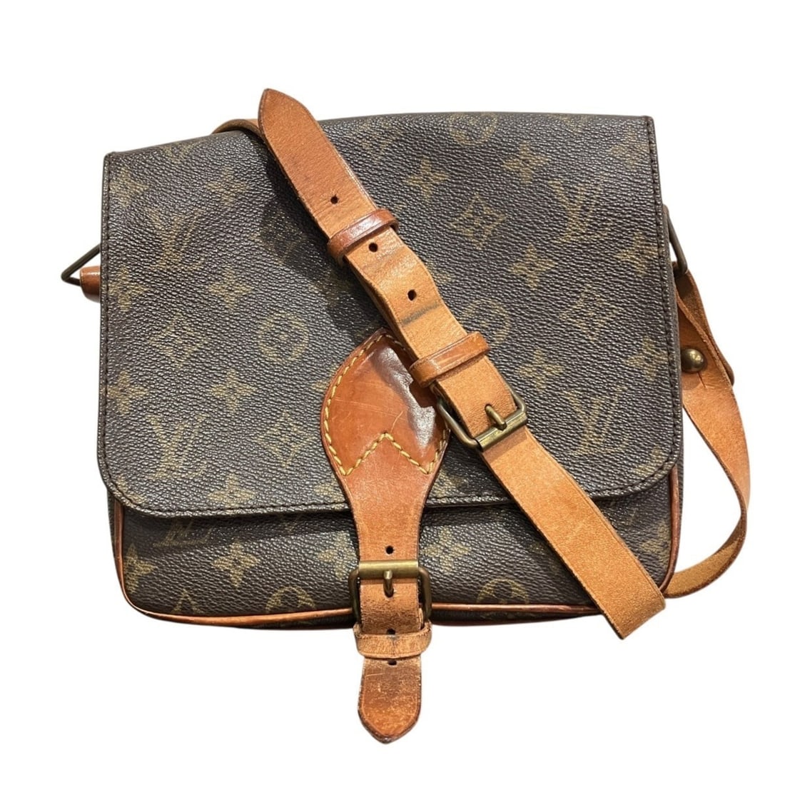Louis Vuitton Monogram Cartouchiere Shoulder Bag, Toile Fabric, M51253: --- Catalog ---Category: SizeSize (HxWxD): 20cm x 21.5cm x 7.5cm / 7.87'' x 8.46'' x 2.95''Strap Length: 108cm - 118cm / 42.51'' - 46.45''Category: DesignType: Shoulder bagColor: BrownGender: WomenClo