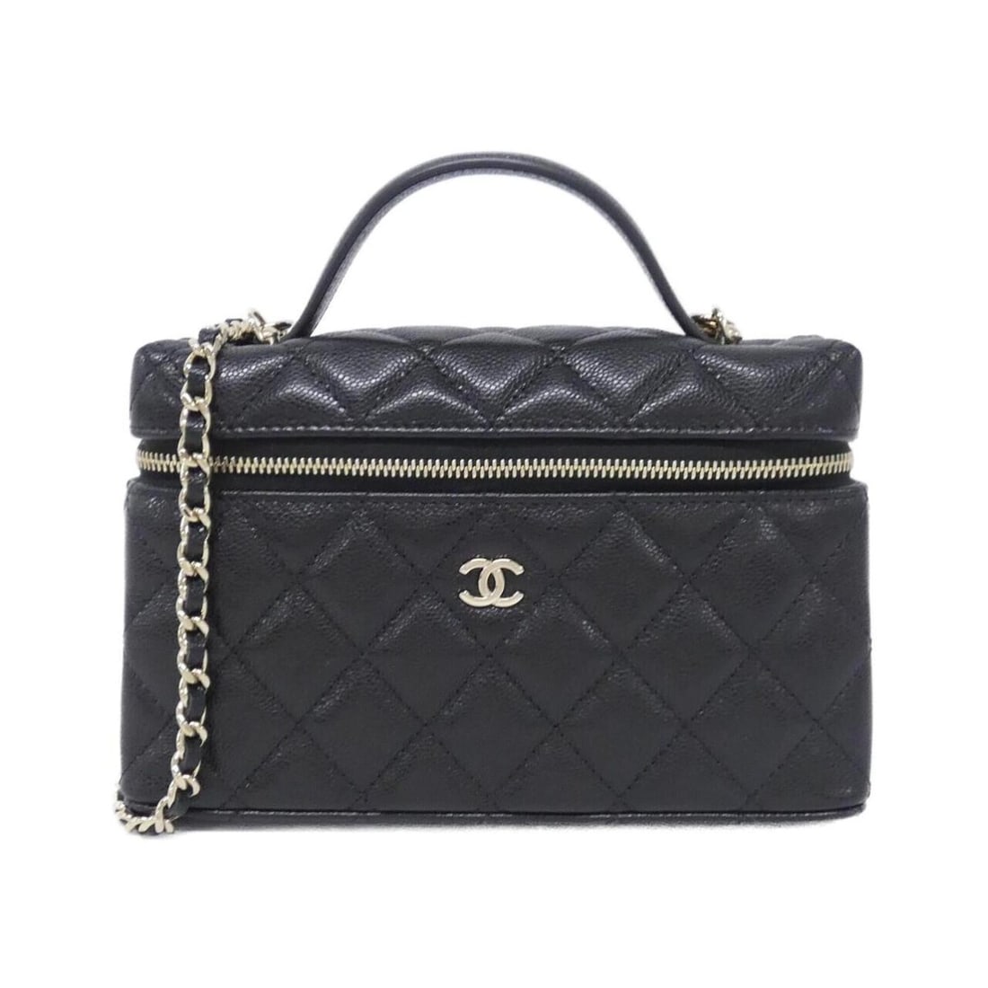 Chanel Timeless Classic Line AP4385 Handbag: --- Catalog ---Category: SizeSize (HxWxD): 12cm x 19cm x 5cm / 4.72'' x 7.48'' x 1.96''Category: DesignType: HandbagColor: BlackGender: WomenMaterial: Grained Calfskin Hardware Color: GoldCategory: Ge
