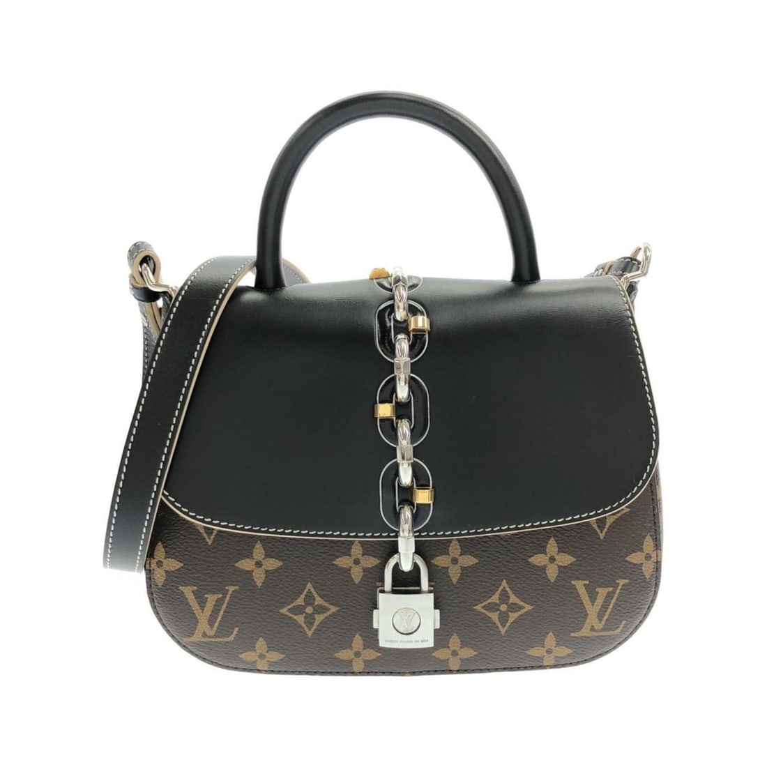 Louis Vuitton Monogram Chain It PM M44115 Handbag: --- Catalog ---Category: SizeSize (HxWxD): 17cm x 22cm x 8cm / 6.69'' x 8.66'' x 3.14''Category: DesignType: HandbagColor: Black, MonogramGender: WomenMaterial: Coated canvas Category: GeneralMPN: M44
