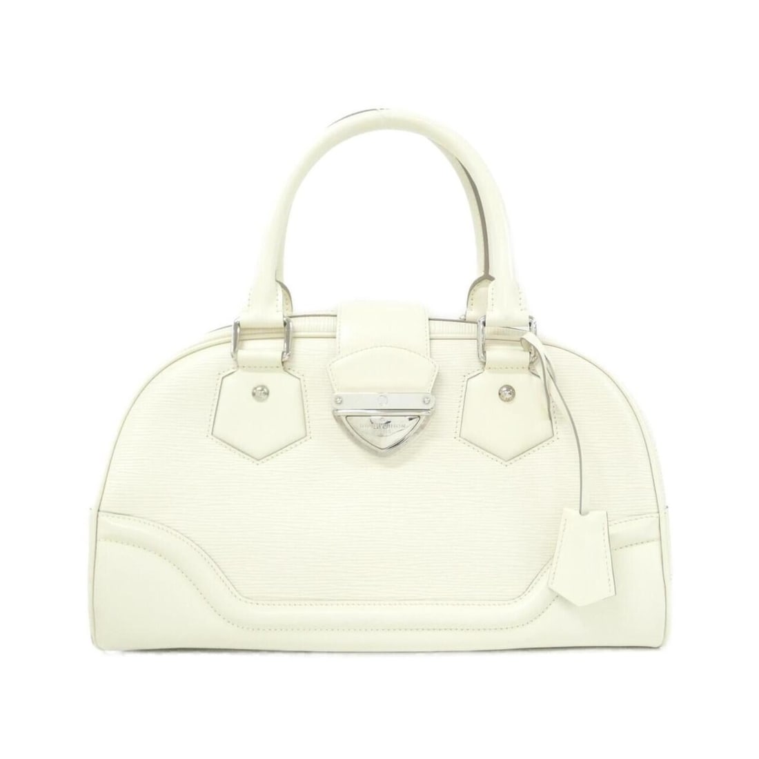 Louis Vuitton Epi Bowling Montaigne GM M5931J Handbag: --- Catalog ---Category: SizeSize (HxWxD): 26cm x 36cm x 17cm / 10.23'' x 14.17'' x 6.69''Category: DesignType: HandbagColor: Ivory, LV Off WhiteGender: Women,MenMaterial: Leather Leather/Fur Type: