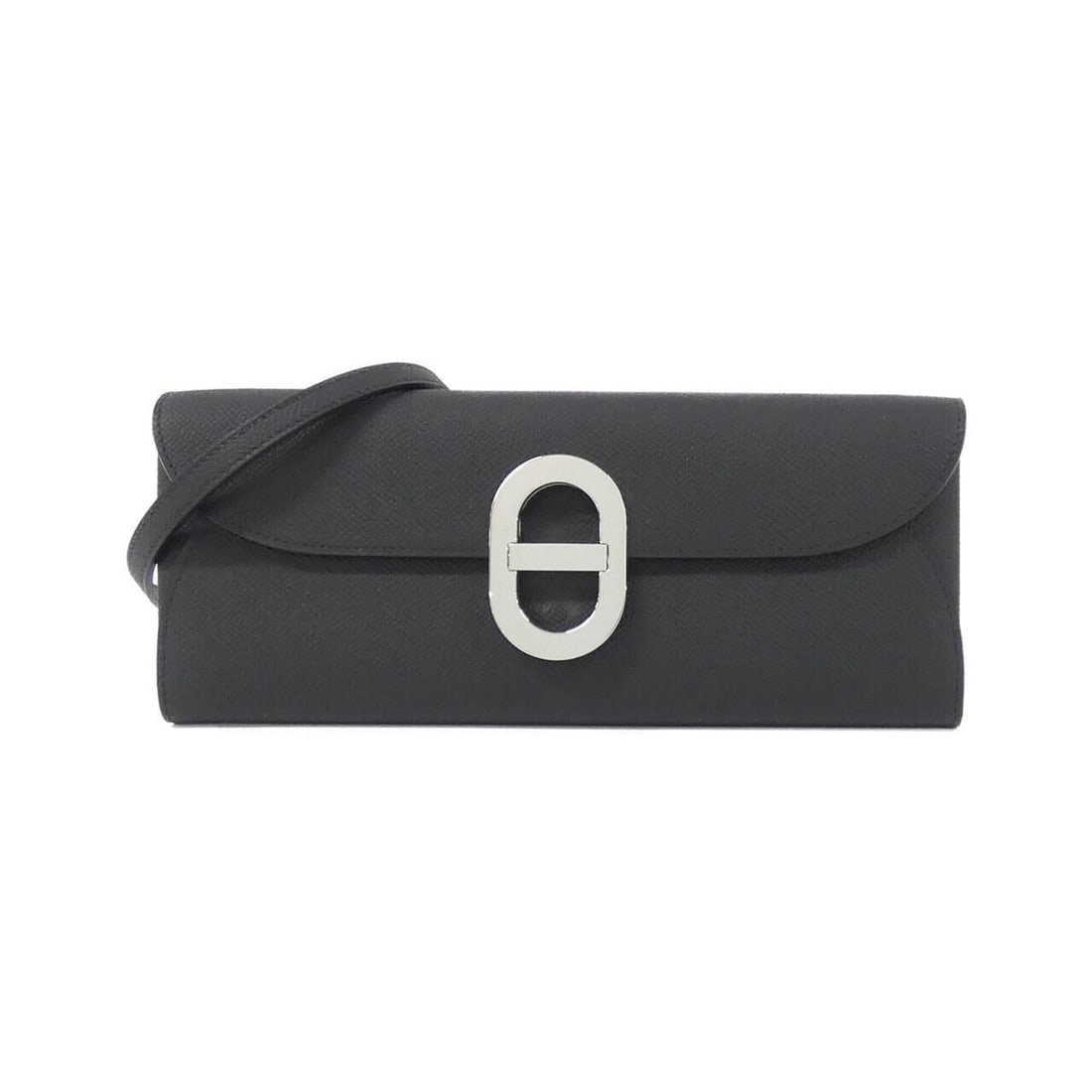 Hermes Hermès Maillon To Go 084021CK Shoulder Wallet: --- Catalog ---Category: SizeSize (HxWxD): 10cm x 24cm x 2.5cm / 3.93'' x 9.44'' x 0.98''Category: DesignType: Chain/Shoulder walletColor: BlackGender: Women,MenMaterial: Epsom leather Category: Gener