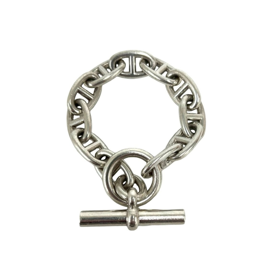 HERMES Chaine d'Ancre TGM 11-link Margiela era vintage bracelet, sterling silver 925, accessory,: --- Catalog ---Category: SizeLength: 17cm / 6.69''Category: DesignType: Charm braceletColor: SilverGender: WomenMaterial: Silver 925Category: GeneralBrand: Hermes--- Item List ---Section: ConditionRan