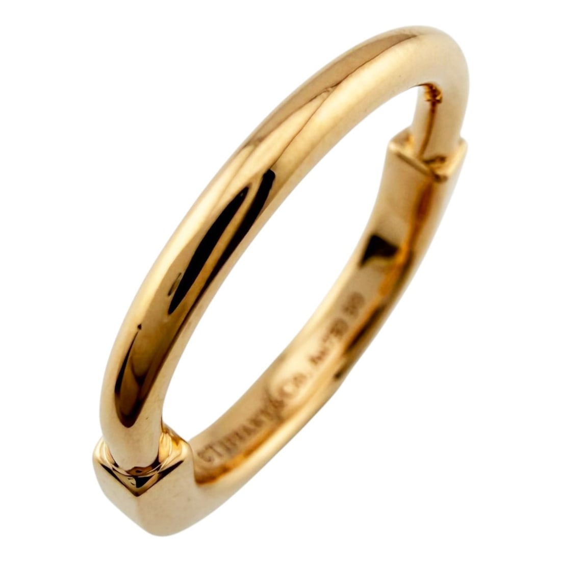 Tiffany & Co. Rock Ring, 18K Pink Gold, Women's Ring.: --- Catalog ---Category: PackNumber in Pack: 1Category: SizeWidth: 2.5mm / 0.1''Weight: 4.5g / 0.15oz.JP Size: 6.5Category: DesignType: Band ringColor: Pink goldMetal: GoldGender: WomenHandmade: YesMa