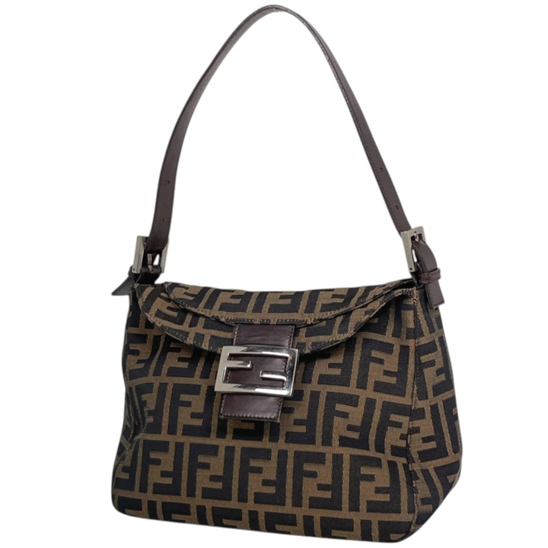 Fendi FENDI Shoulder Bag, Zucca Pattern Canvas, Brown, Women's: --- Catalog ---Category: SizeSize (HxWxD): 18cm x 24cm x 13cm / 7.08'' x 9.44'' x 5.11''Category: DesignType: Shoulder bagColor: BrownGender: WomenMaterial: Canvas , Leather Category: GeneralBrand: Fe