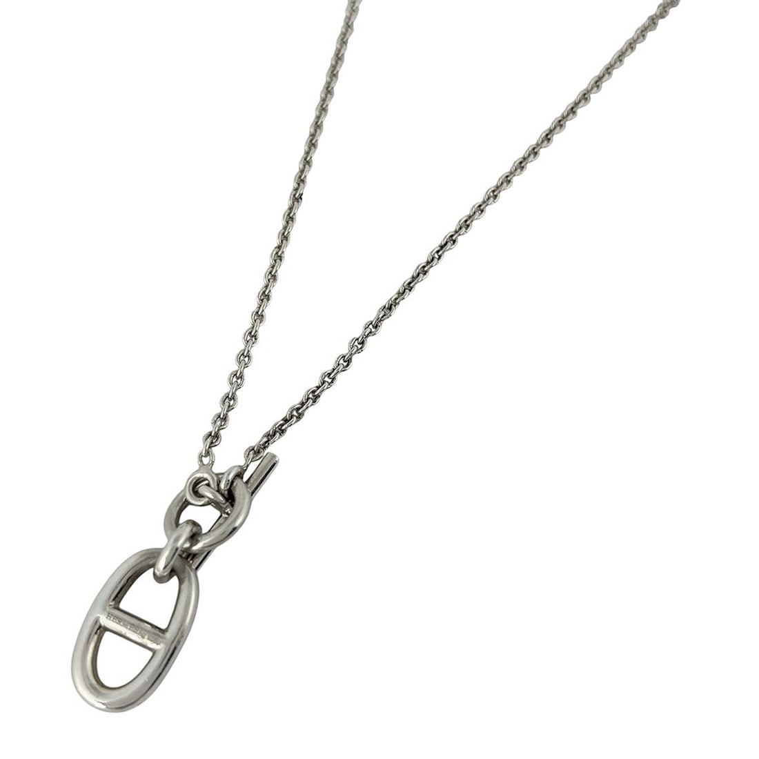 Hermes Chaine d'Ancre Amulette Necklace, Sterling Silver 925, Silver, Women's (1 of 17)