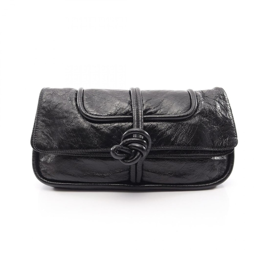 Loewe Twisted Knot Second Bag Clutch Handbag Leather Women's Black: --- Catalog ---Category: SizeSize (HxWxD): 15cm x 30cm x 3.5cm / 5.9'' x 11.81'' x 1.37''Category: DesignType: Clutch bag, HandbagColor: BlackGender: WomenMaterial: Leather Category: GeneralBrand: Loe