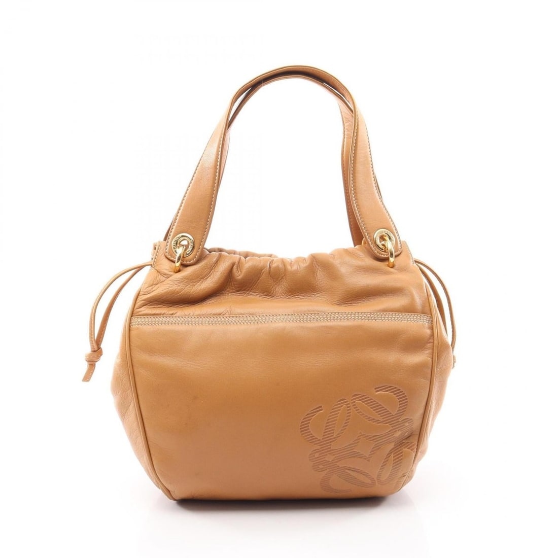 Loewe Anagram Handbag, Leather, Women's, Beige: --- Catalog ---Category: SizeSize (HxWxD): 24cm x 19cm x 13cm / 9.44'' x 7.48'' x 5.11''Category: DesignType: HandbagColor: BeigeGender: WomenMaterial: Leather Category: GeneralBrand: Loewe--- Item Li