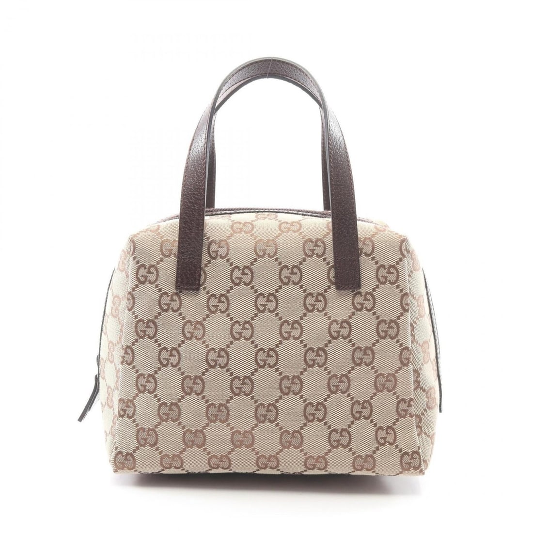 Gucci GG Canvas Handbag, and Leather, Women's, Beige/Brown, Item No. 124542: --- Catalog ---Category: SizeSize (HxWxD): 15cm x 19cm x 12cm / 5.9'' x 7.48'' x 4.72''Category: DesignType: HandbagColor: Beige, BrownGender: WomenMaterial: Canvas , Leather Category: GeneralMPN: 124