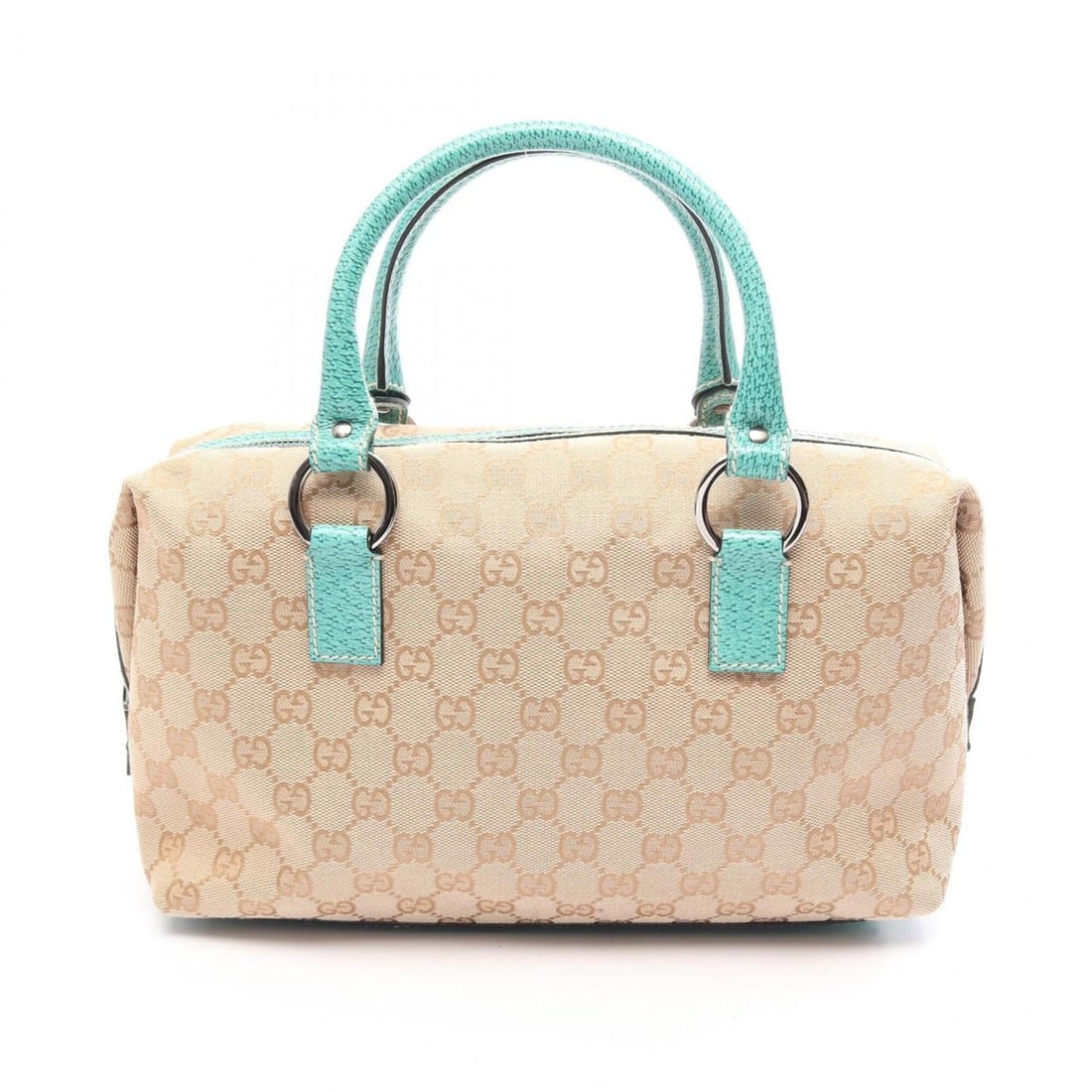 Gucci GG Canvas Handbag, and Leather, Women's, Beige/Green, 113009: --- Catalog ---Category: SizeSize (HxWxD): 16.5cm x 30cm x 10cm / 6.49'' x 11.81'' x 3.93''Category: DesignType: HandbagColor: Beige, GreenGender: WomenMaterial: Canvas , Leather Category: GeneralMPN: