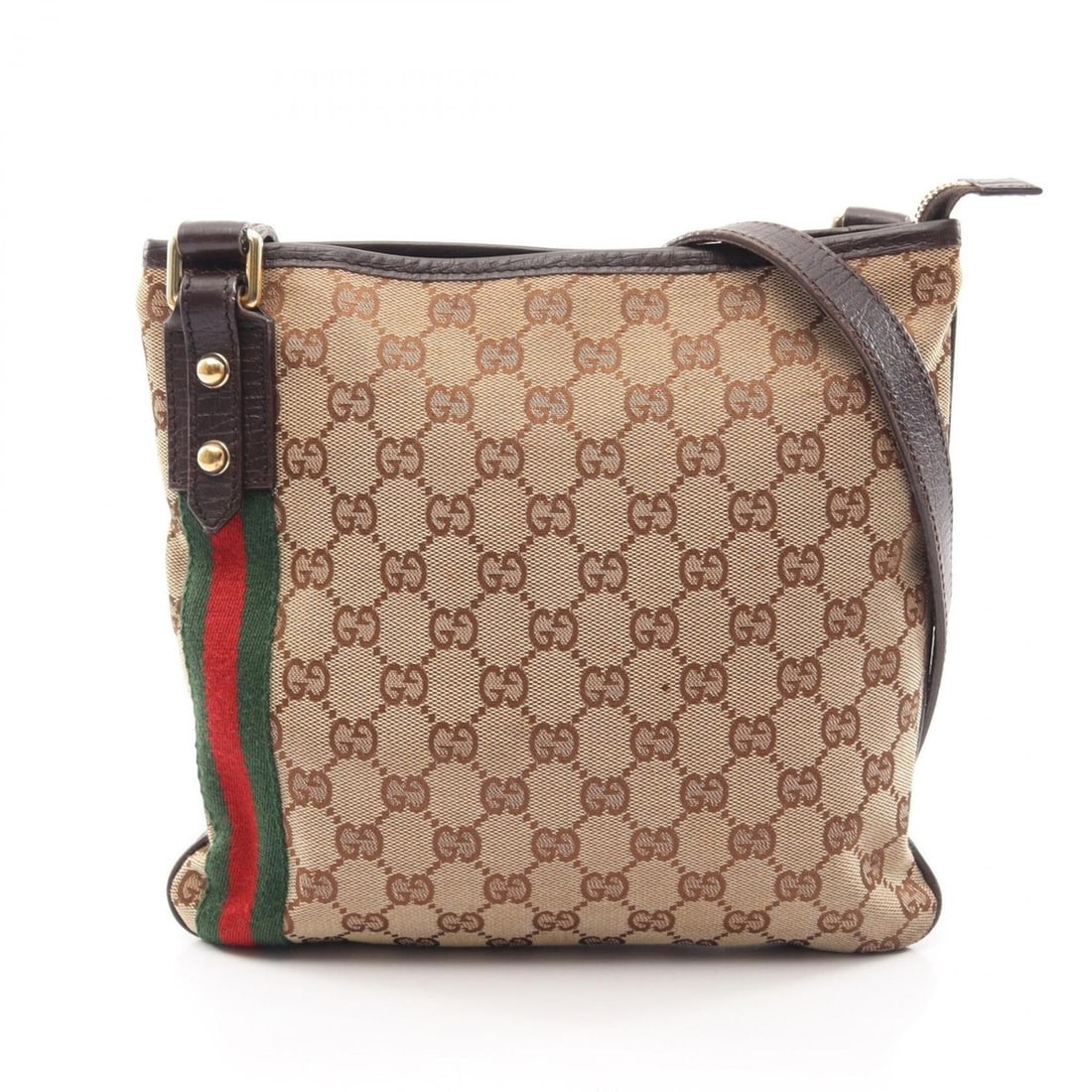 Gucci GG Canvas Shoulder Bag/Handbag, and Leather, Women's, Beige/Brown/Multicolor, 144388: --- Catalog ---Category: SizeSize (HxWxD): 24cm x 25cm x 1.5cm / 9.44'' x 9.84'' x 0.59''Category: DesignType: Handbag, Shoulder bagColor: Beige, Brown, Multi-colorGender: WomenMaterial: Canvas , Leat