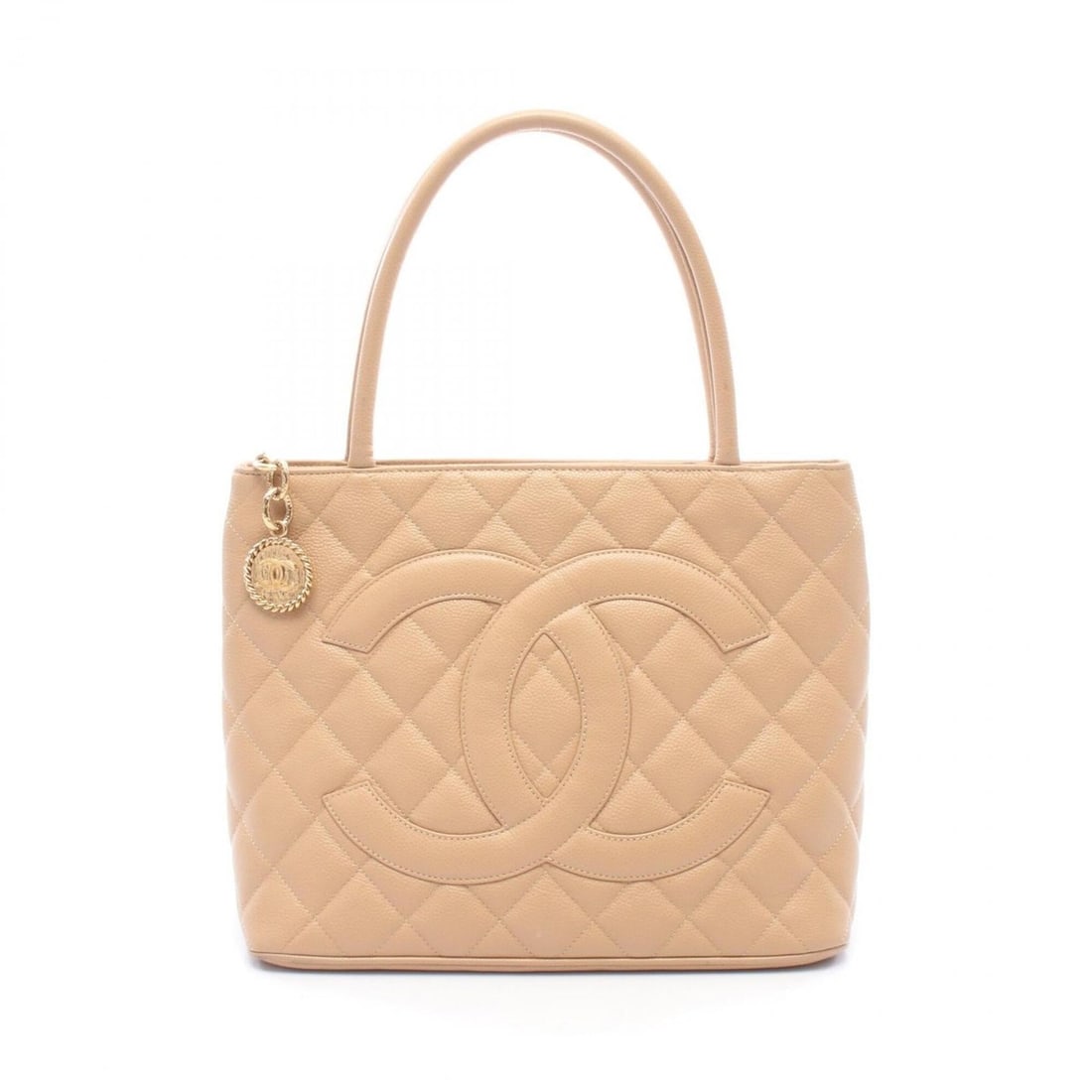 Chanel Reissue Tote Bag, Handbag, Caviar Leather (Grained Calfskin), Women's, Beige, A01804 (1 of 12)