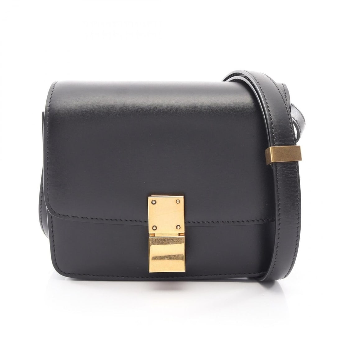 Celine Classic Box Small Shoulder Bag Handbag Leather Women's Black: --- Catalog ---Category: SizeSize (HxWxD): 14cm x 16.5cm x 4cm / 5.51'' x 6.49'' x 1.57''Category: DesignType: Handbag, Shoulder bagColor: BlackStyle: ClassicGender: WomenMaterial: Leather Category: G