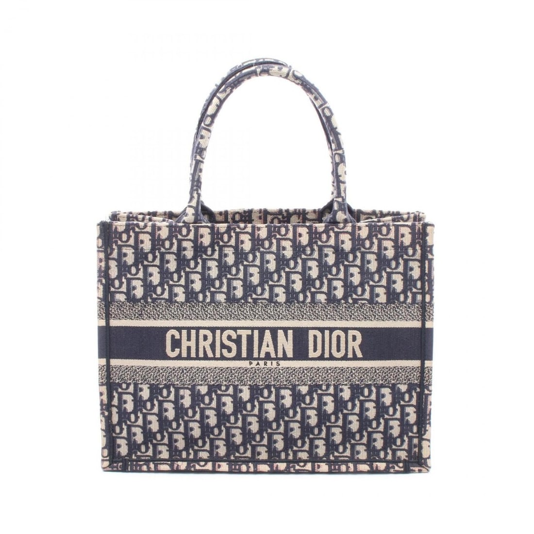 Christian Dior Dior BOOK TOTE Medium Oblique Tote Bag Handbag Canvas Women's Navy/Beige M1296ZRIW: --- Catalog ---Category: SizeSize (HxWxD): 27cm x 36cm x 14cm / 10.62'' x 14.17'' x 5.51''Category: DesignType: Handbag, Tote bagColor: Beige, NavyGender: WomenMaterial: Canvas Category: GeneralMPN: M