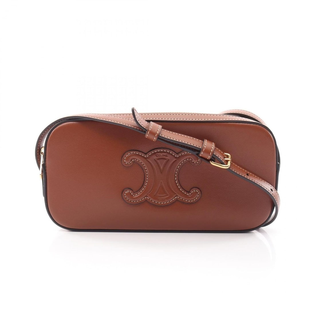 Celine Mini Camera Cuire Triomphe Shoulder Bag/Handbag, Leather, Women's, Brown: --- Catalog ---Category: SizeSize (HxWxD): 10cm x 19cm x 3cm / 3.93'' x 7.48'' x 1.18''Category: DesignType: Handbag, Shoulder bagColor: BrownGender: WomenMaterial: Leather Category: GeneralBrand: Cel