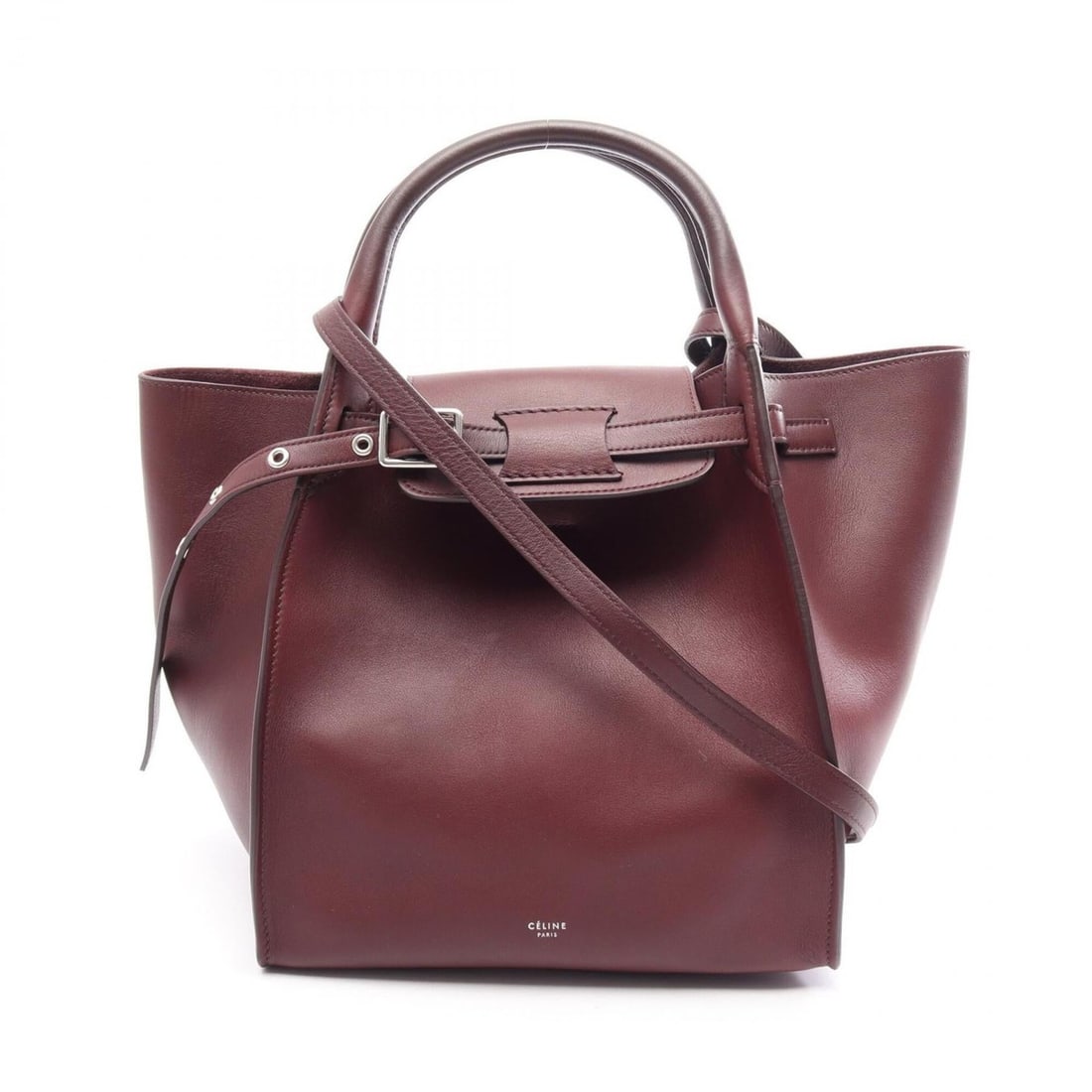 Celine Big Bag Small with Long Strap 2-Way Handbag Leather Women's Bordeaux 183313A4T: --- Catalog ---Category: SizeSize (HxWxD): 25cm x 23.5cm x 21cm / 9.84'' x 9.25'' x 8.26''Category: DesignType: HandbagColor: BordeauxGender: WomenMaterial: Leather Category: GeneralMPN: 183313A4TBran