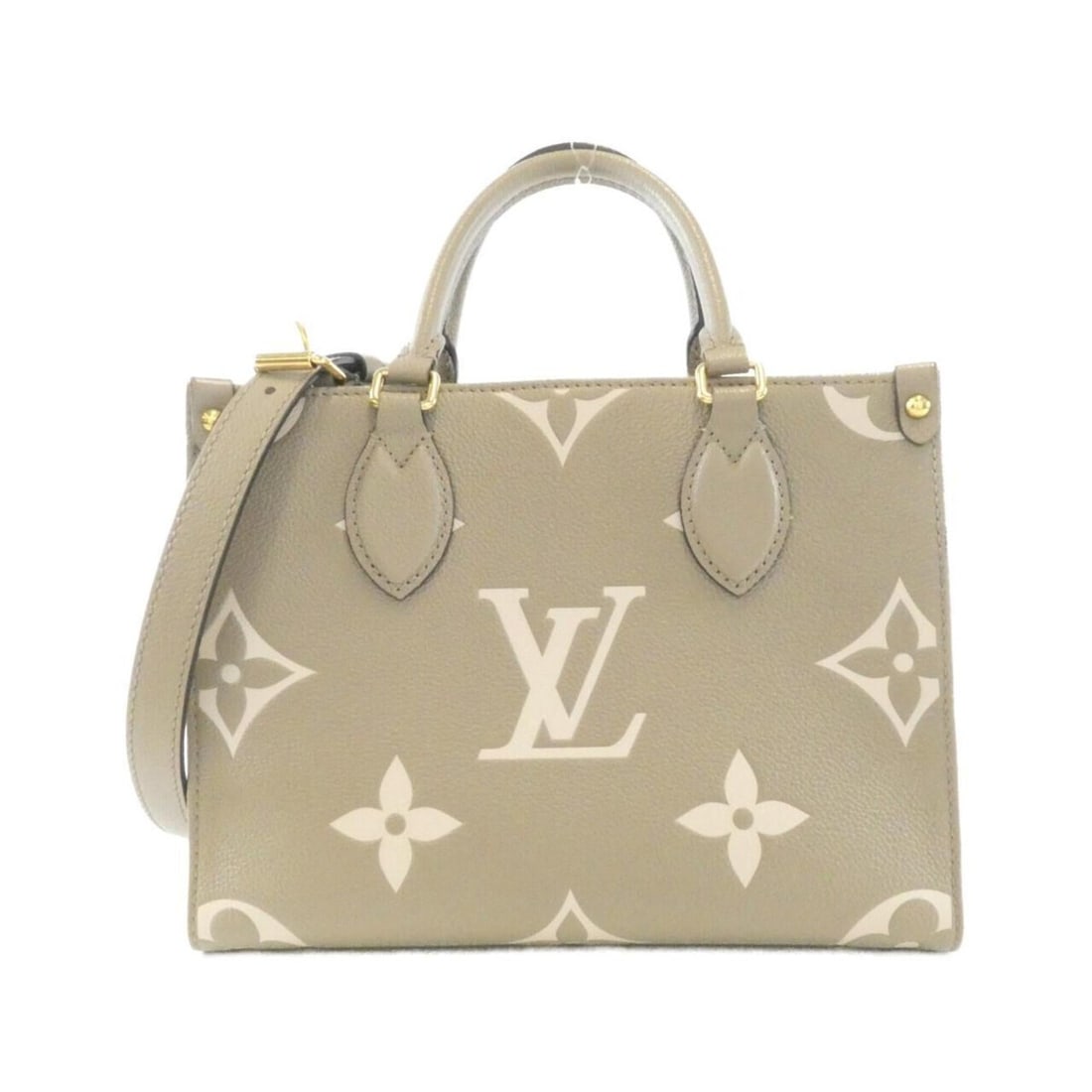 Louis Vuitton Bicolor Monogram Empreinte OnTheGo PM M45779 Handbag: --- Catalog ---Category: SizeSize (HxWxD): 19cm x 25cm x 11cm / 7.48'' x 9.84'' x 4.33''Category: DesignType: HandbagColor: Beige, TourterelleGender: WomenMaterial: Leather Category: GeneralBrand: Lou