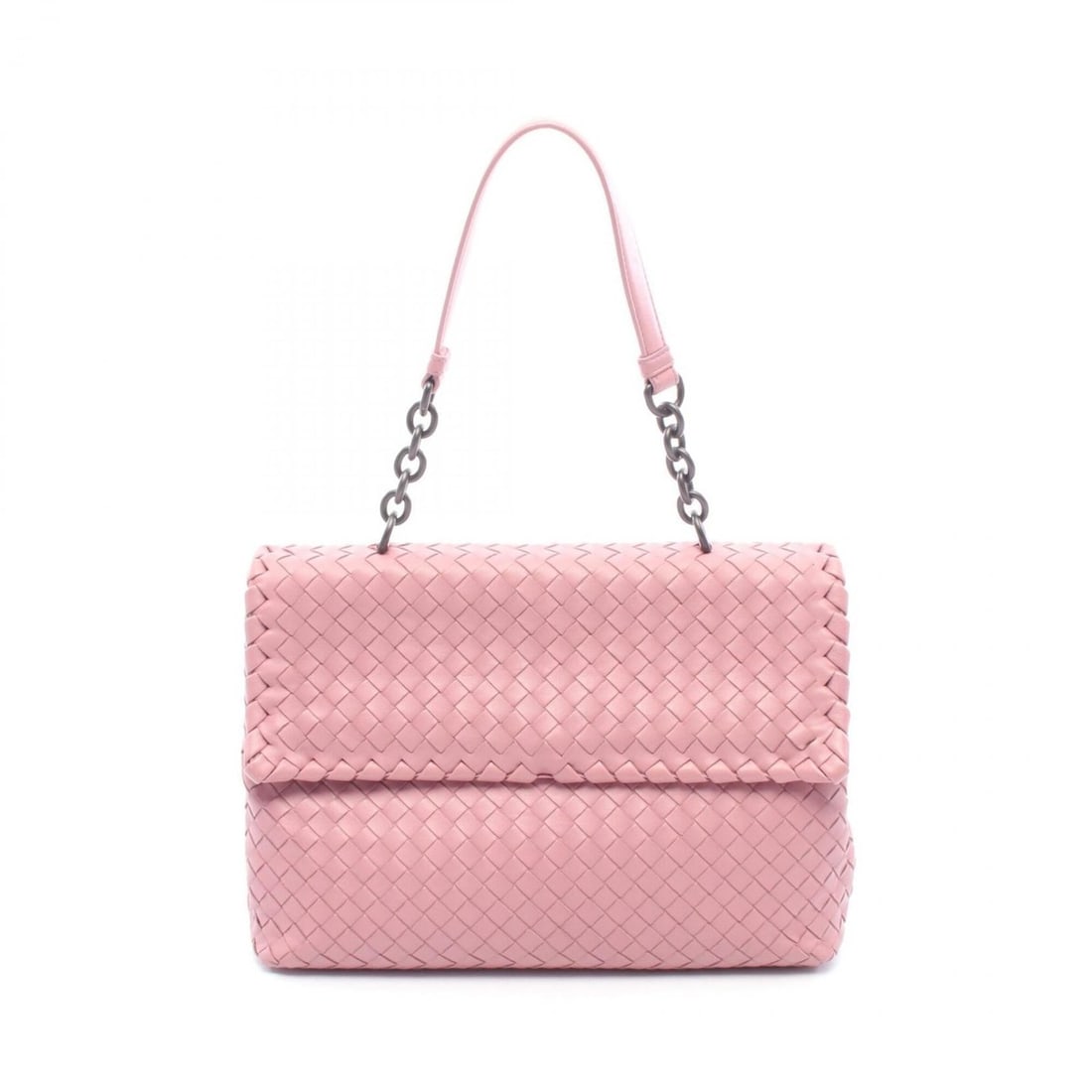 Bottega Veneta Intrecciato Shoulder Bag/Handbag, Lambskin Leather, Women's, Pink: --- Catalog ---Category: SizeSize (HxWxD): 20cm x 29cm x 9.5cm / 7.87'' x 11.41'' x 3.74''Category: DesignType: Handbag, Shoulder bagColor: PinkGender: WomenMaterial: Leather Leather/Fur Type: Lambski