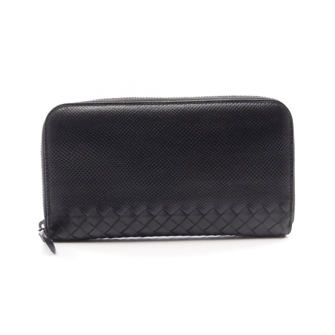 Bottega Veneta Intrecciato Round Long Wallet, Leather, Men's, Black: --- Catalog ---Category: SizeSize (HxWxD): 11cm x 19cm x 2cm / 4.33'' x 7.48'' x 0.78''Category: DesignType: Long wallet (bi-fold)Color: BlackGender: MenMaterial: Leather Category: GeneralBrand: Botte