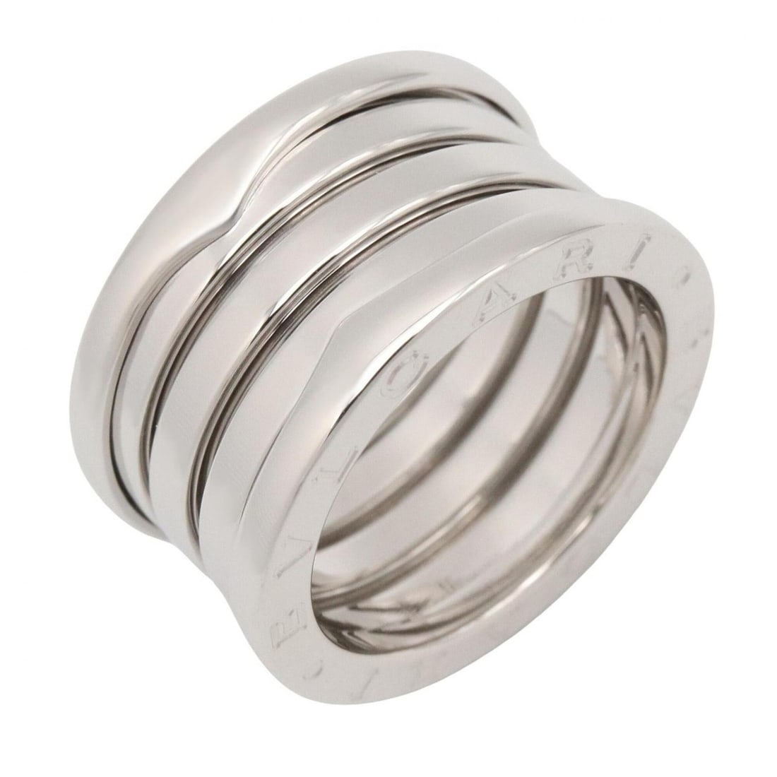 Bulgari BVLGARI B-zero1 Ring, 4-band ring, 18KWG (white gold), men's and women's, silver-toned,: --- Catalog ---Category: SizeJP Size: 11.5US Size: 6Category: DesignType: Band ringColor: SilverGender: Men,WomenMaterial: White gold (18K)Category: GeneralMPN: 346594Brand: Bvlgari--- Item List ---Se