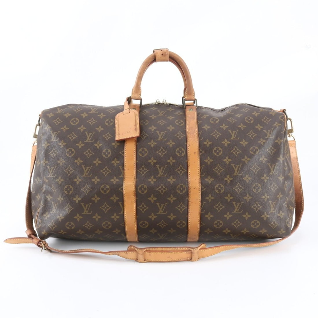 Louis Vuitton Monogram Keepall Bandoulière 55 M41414 Leather 2-Way Boston Handbag Shoulder Bag for (1 of 10)
