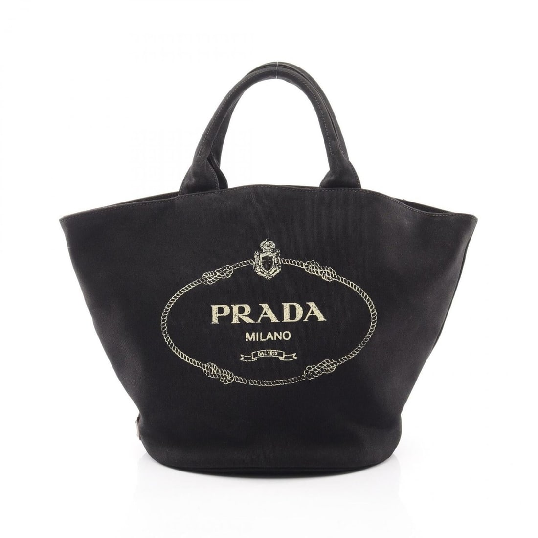Prada Canapa Tote Bag/Handbag, Canvas, Women's, Black (1 of 13)