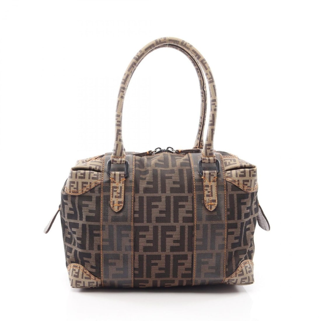 Fendi Zucca Handbag, Coated Canvas, Women's, Brown, Beige, Black: --- Catalog ---Category: SizeSize (HxWxD): 20cm x 28cm x 13cm / 7.87'' x 11.02'' x 5.11''Category: DesignType: HandbagColor: Beige, Black, BrownGender: WomenMaterial: Coated canvas Category: GeneralBr