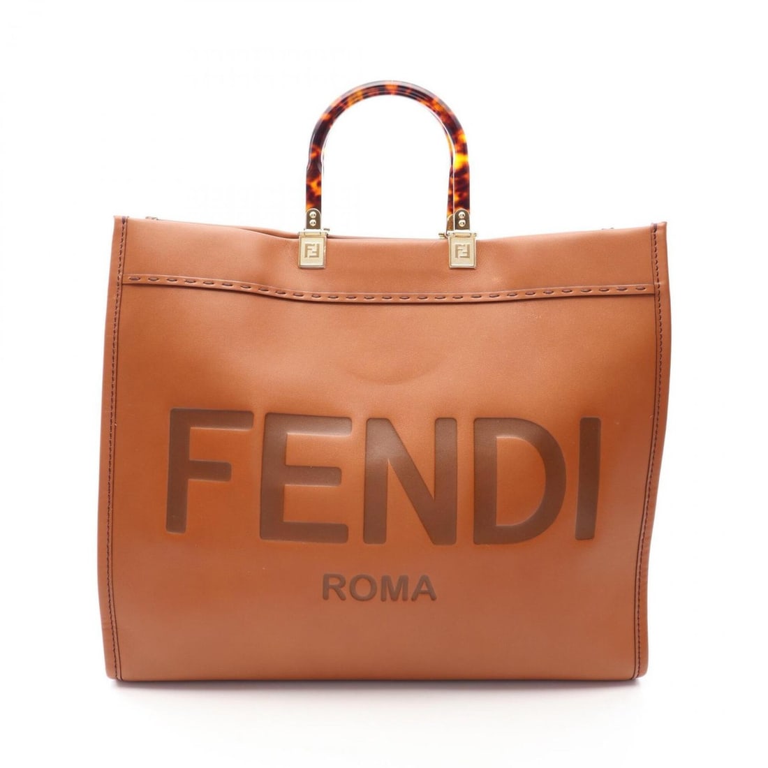 Fendi Sunshine Large Tote Bag Handbag Leather Women's Brown 8BH372: --- Catalog ---Category: SizeSize (HxWxD): 34.5cm x 40cm x 21cm / 13.58'' x 15.74'' x 8.26''Category: DesignType: Handbag, Tote bagColor: BrownGender: WomenMaterial: Leather Category: GeneralMPN: 8BH3