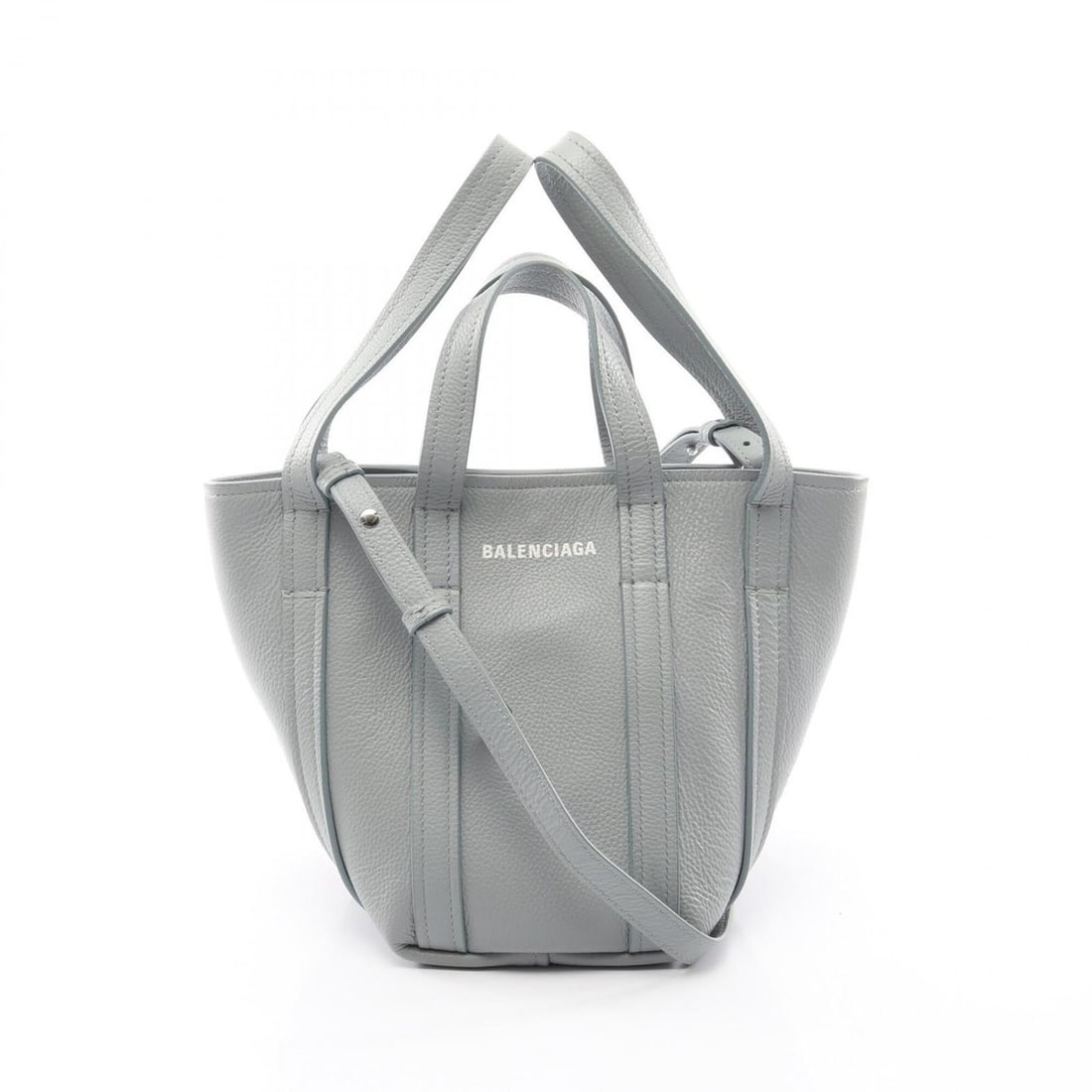 Balenciaga Everyday XS North South 2-Way Handbag, Leather, Women's, Blue, 672793: --- Catalog ---Category: SizeSize (HxWxD): 20cm x 13cm x 17cm / 7.87'' x 5.11'' x 6.69''Category: DesignType: HandbagColor: BlueGender: WomenMaterial: Leather Category: GeneralMPN: 672793Brand: Balenc