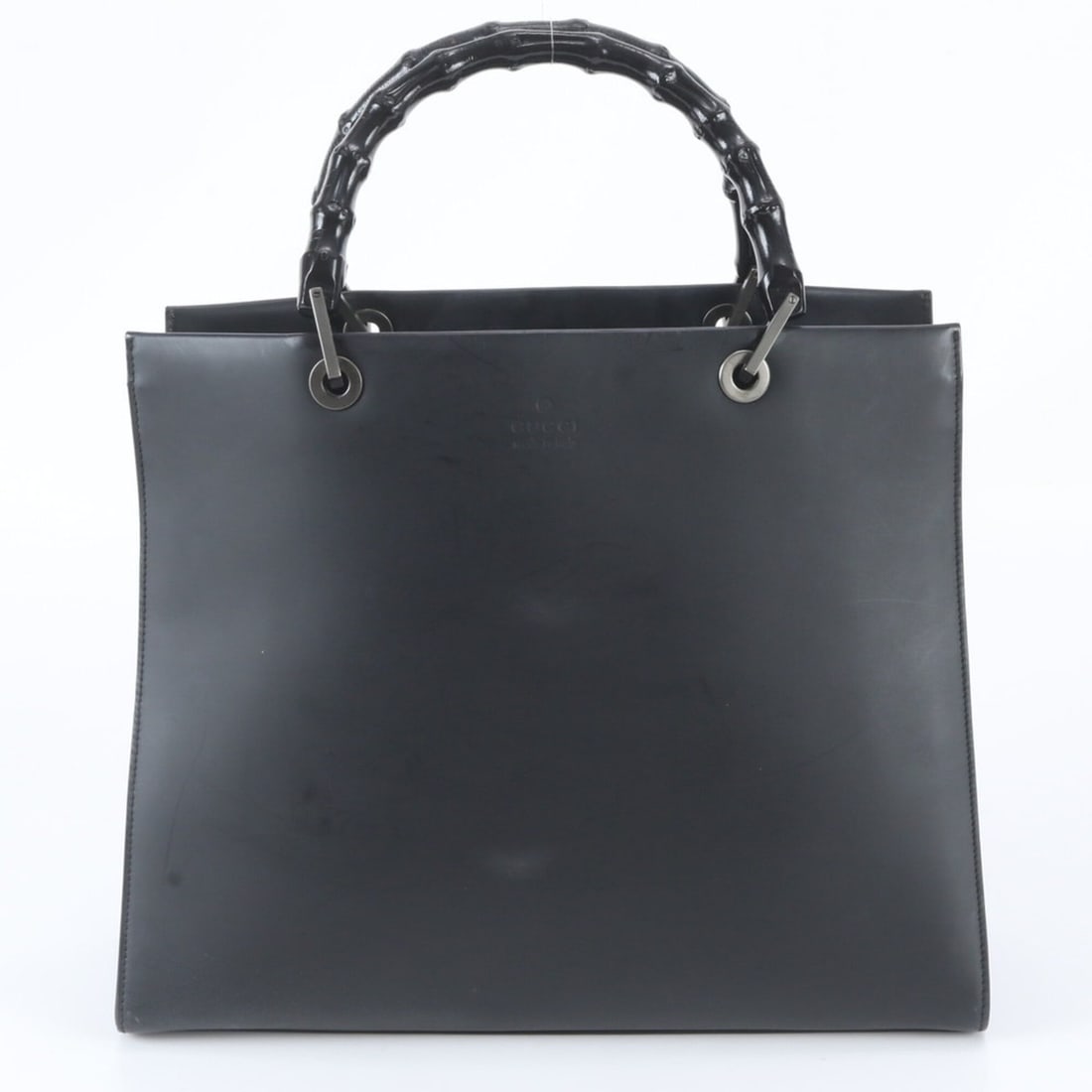 Gucci Bamboo 002 1010 Leather Tote Bag Handbag Shoulder Black Women's: --- Catalog ---Category: SizeSize (HxWxD): 29cm x 35cm x 11cm / 11.41'' x 13.77'' x 4.33''Handle Length: 35cm / 13.77''Category: DesignType: Handbag, Tote bagColor: BlackGender: WomenMaterial: Leather