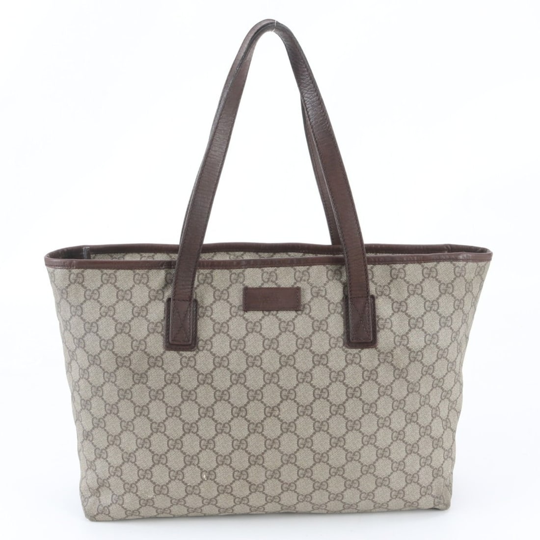 Gucci GG Supreme 181084 Leather Tote Bag, Handbag, Shoulder Brown, Women's: --- Catalog ---Category: SizeSize (HxWxD): 27cm x 37cm x 11cm / 10.62'' x 14.56'' x 4.33''Handle Length: 55cm / 21.65''Category: DesignType: Handbag, Tote bagColor: Beige, BrownGender: WomenMaterial: 