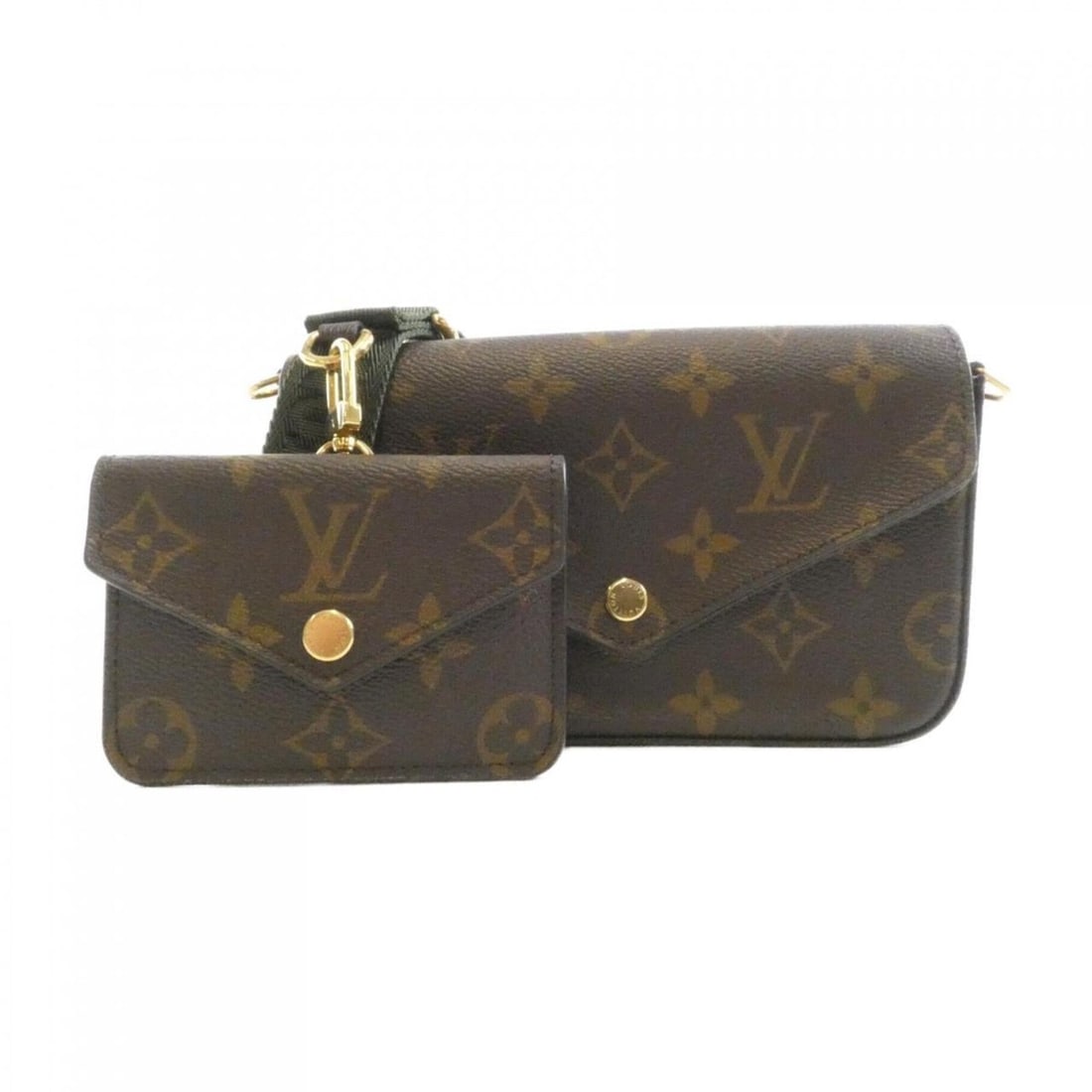 Louis Vuitton Monogram Multi Pochette Felicie M80091 Shoulder Bag: --- Catalog ---Category: SizeSize (HxWxD): 10cm x 17cm x 4cm / 3.93'' x 6.69'' x 1.57''Category: DesignType: Pochette, Pouch, Shoulder bagColor: Khaki, MarronGender: WomenMaterial: Coated canvas