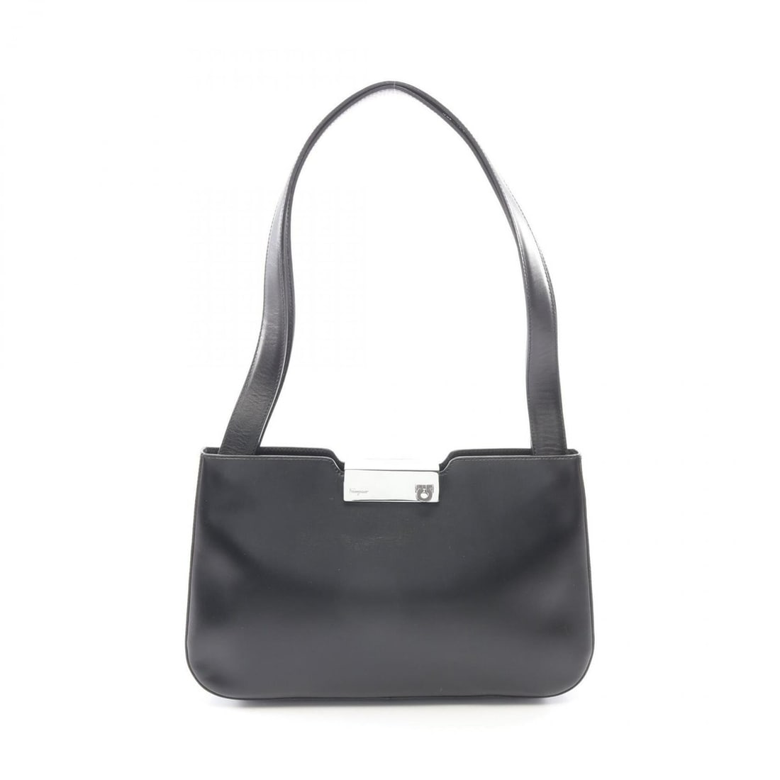 Salvatore Ferragamo Gancini Tote Bag Handbag Leather Women's Black (1 of 11)