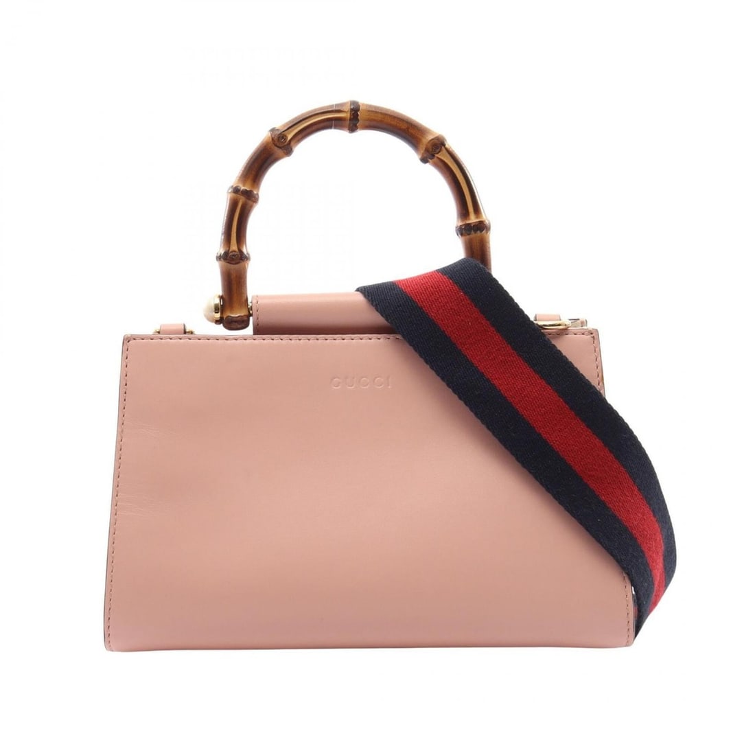 Gucci Nymphaea Bamboo 2-Way Handbag, Leather, Women's, Pink, 470271: --- Catalog ---Category: SizeSize (HxWxD): 14.5cm x 24cm x 10.5cm / 5.7'' x 9.44'' x 4.13''Category: DesignType: HandbagColor: PinkGender: WomenMaterial: Leather Category: GeneralMPN: 470271Brand: Guc