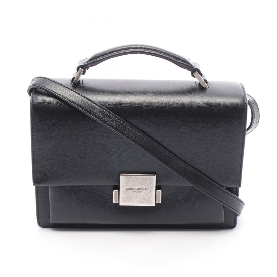 Yves Saint Laurent Saint Laurent Paris Belchasse Medium 2-Way Shoulder Bag/Handbag, Leather,: --- Catalog ---Category: SizeSize (HxWxD): 15cm x 22cm x 6.5cm / 5.9'' x 8.66'' x 2.55''Category: DesignType: Handbag, Shoulder bagColor: BlackGender: WomenMaterial: Leather Category: GeneralMPN: 4820
