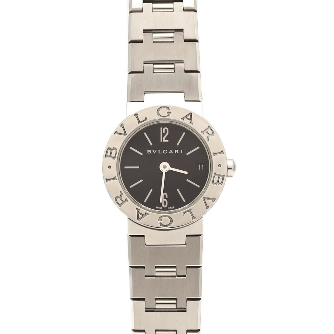 Bulgari BB23SS BB23SSD SS Quartz Watch: --- Catalog ---Category: SizeWrist Size: 15cm / 5.9''Case Diameter: 23mm / 0.91''Category: DesignType: WristwatchGender: WomenColor (Dial): BlackMaterial (Band): Stainless steelMaterial (Case):