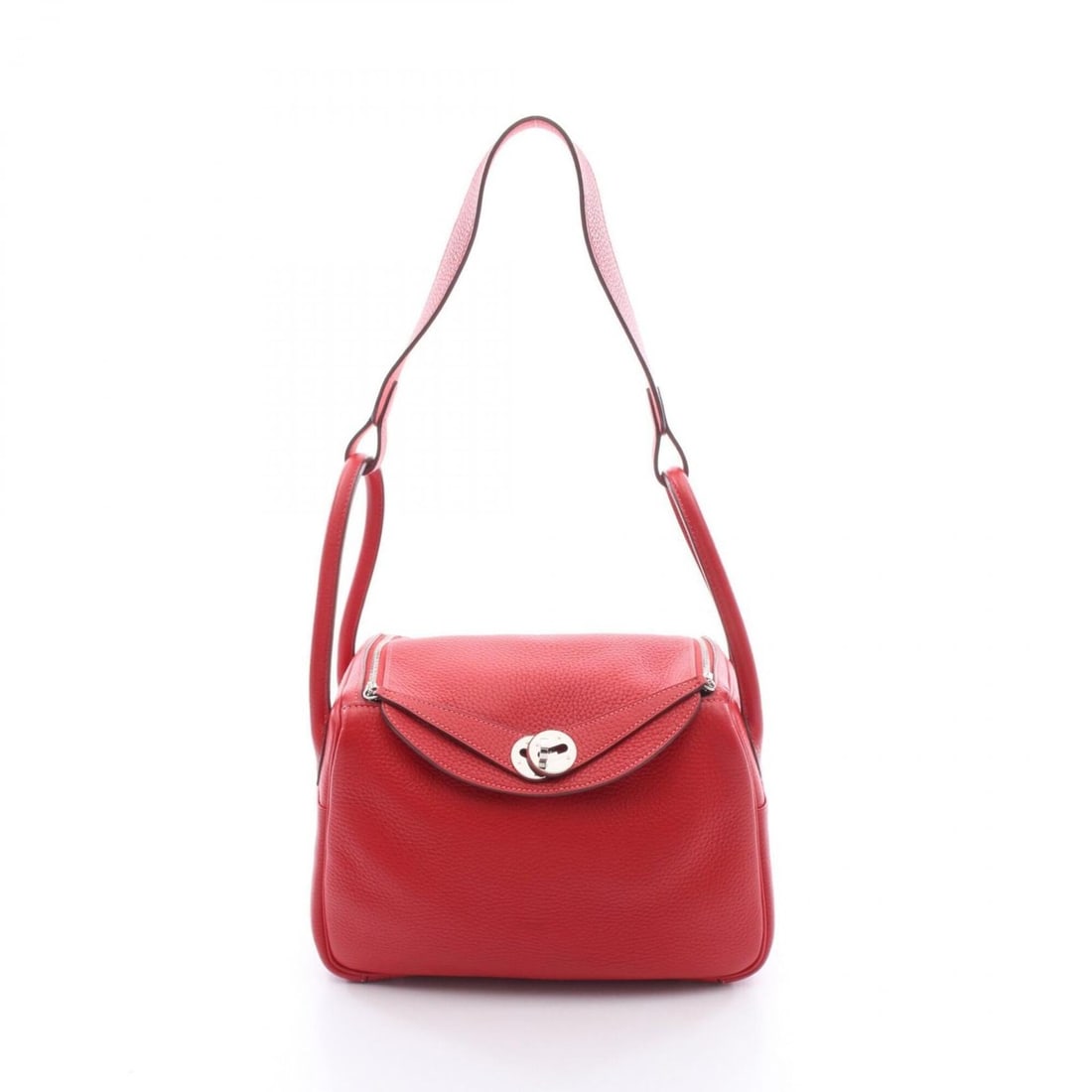 Hermes Lindy 26 Verso Rouge Casaque Rose Jaipur Shoulder Bag Handbag Leather Women's Red: --- Catalog ---Category: SizeSize (HxWxD): 18cm x 26cm x 12.5cm / 7.08'' x 10.23'' x 4.92''Category: DesignType: Handbag, Shoulder bagColor: Red colorGender: WomenMaterial: Leather Hardware Color: Sil