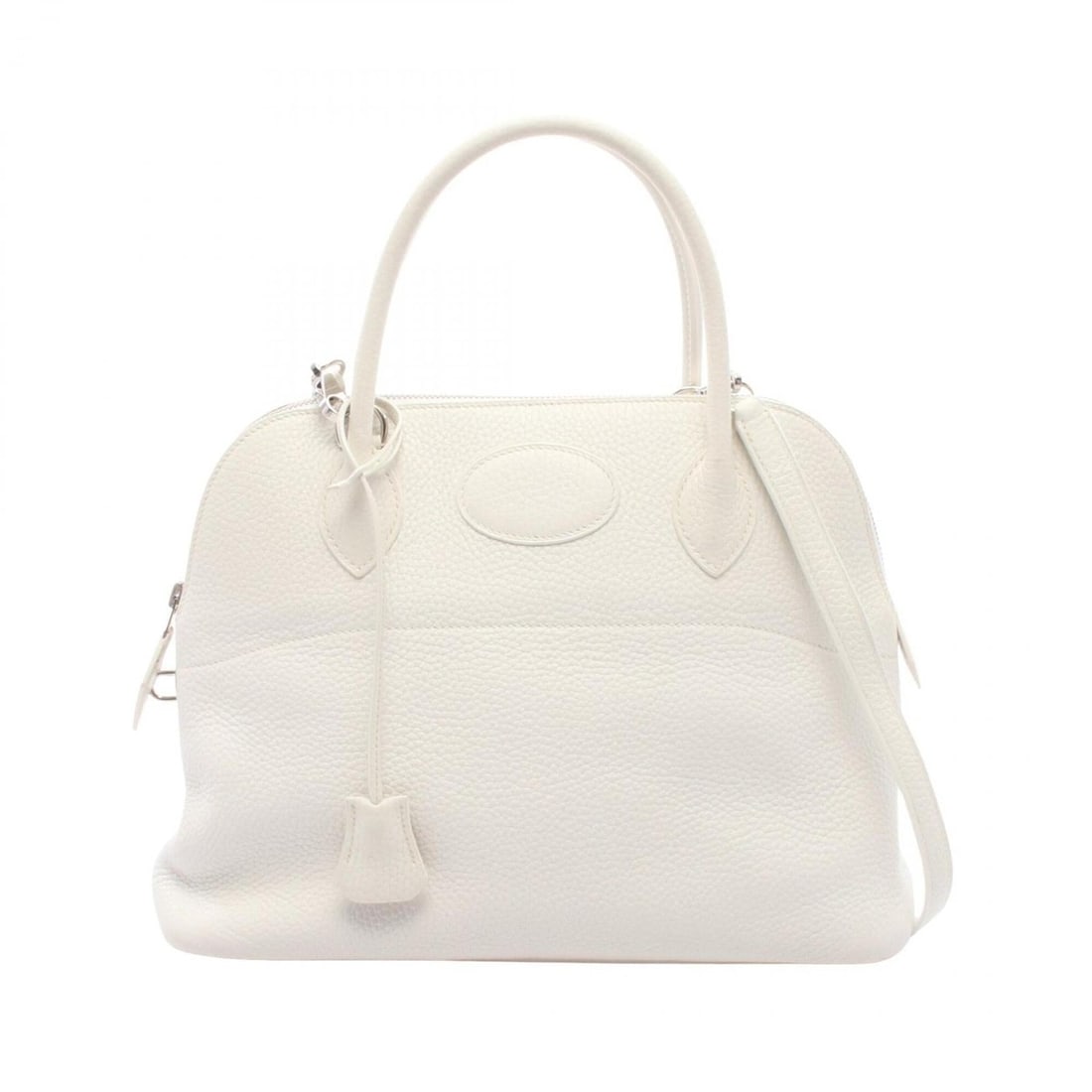 Hermes Bolide 31 2-Way Handbag, Leather, Taurillon Clemence Women's, White (1 of 9)