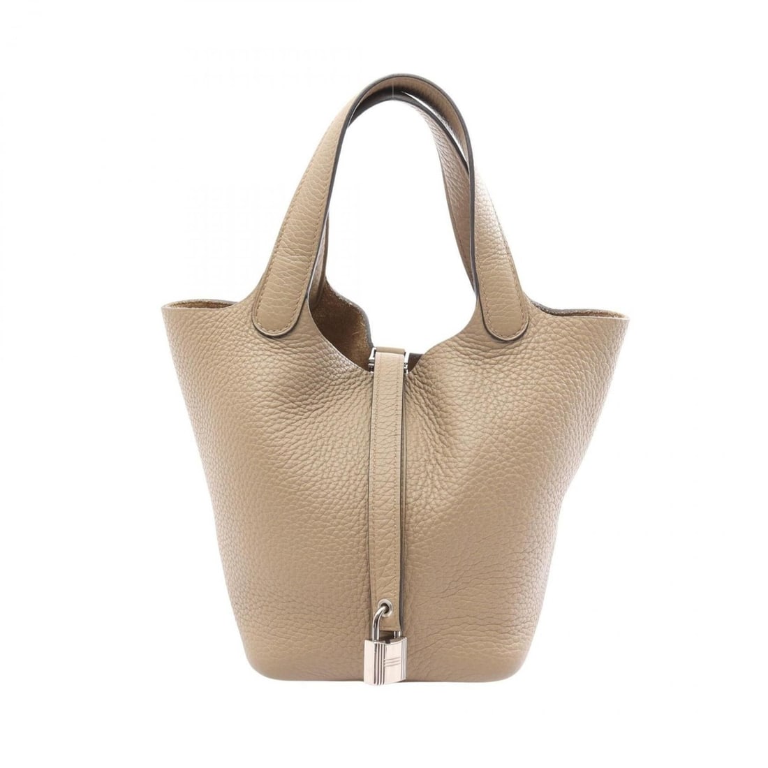 Hermes Picotin Lock PM Beige Malfa Handbag, Taurillon Clemence Leather, Women's,: --- Catalog ---Category: SizeSize (HxWxD): 18.5cm x 19cm x 13.5cm / 7.28'' x 7.48'' x 5.31''Category: DesignType: HandbagColor: BeigeGender: WomenMaterial: Taurillon clemence leather Hardware Color: S