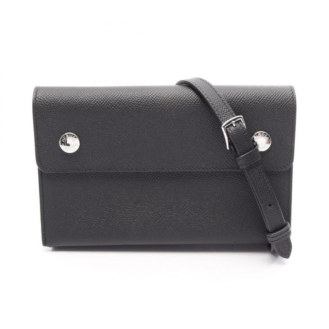 Hermes HERMES Nap To Go Shoulder Bag Handbag Leather Calfskin (Cowhide) Veau Epsom Women's Black: --- Catalog ---Category: SizeSize (HxWxD): 11cm x 18cm x 3cm / 4.33'' x 7.08'' x 1.18''Category: DesignType: Handbag, Shoulder bagColor: BlackGender: WomenMaterial: Epsom leather Hardware Color: Silve