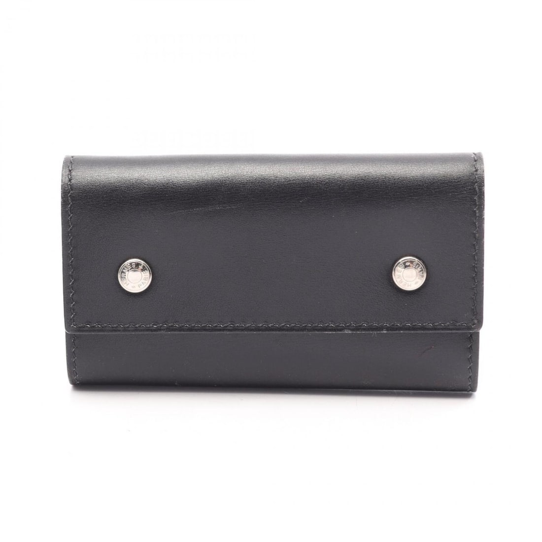 Hermes HERMES Sellier Etuicle 4 Black Key Case Accessory Calfskin (Cowhide) Box Calf Women's: --- Catalog ---Category: DesignType: KeycaseColor: BlackGender: WomenMaterial: Box calf leather Category: GeneralBrand: HermesCategory: Physical PropertiesSize (HxWxD): 6cm x 10.5cm x 2cm / 2.36'' x 4