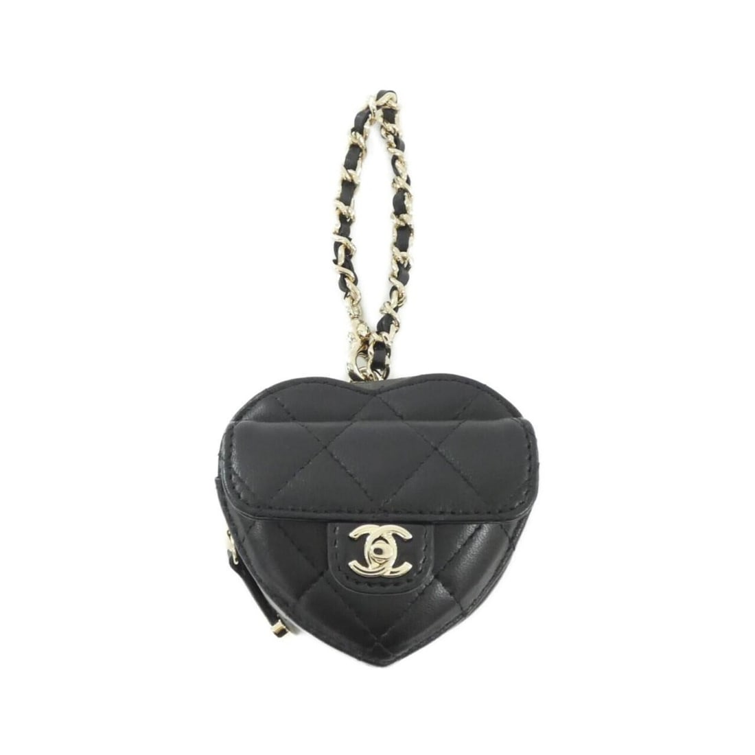 Chanel AP4838 Accessory Bag Charm: --- Catalog ---Category: SizeSize (HxWxD): 80.00mm x 80.00mm x 40.00mm / 3.15'' x 3.15'' x 1.57''Category: DesignType: Handbag charmColor: Black, GoldGender: WomenMaterial: LeatherLeather/Fur Type: