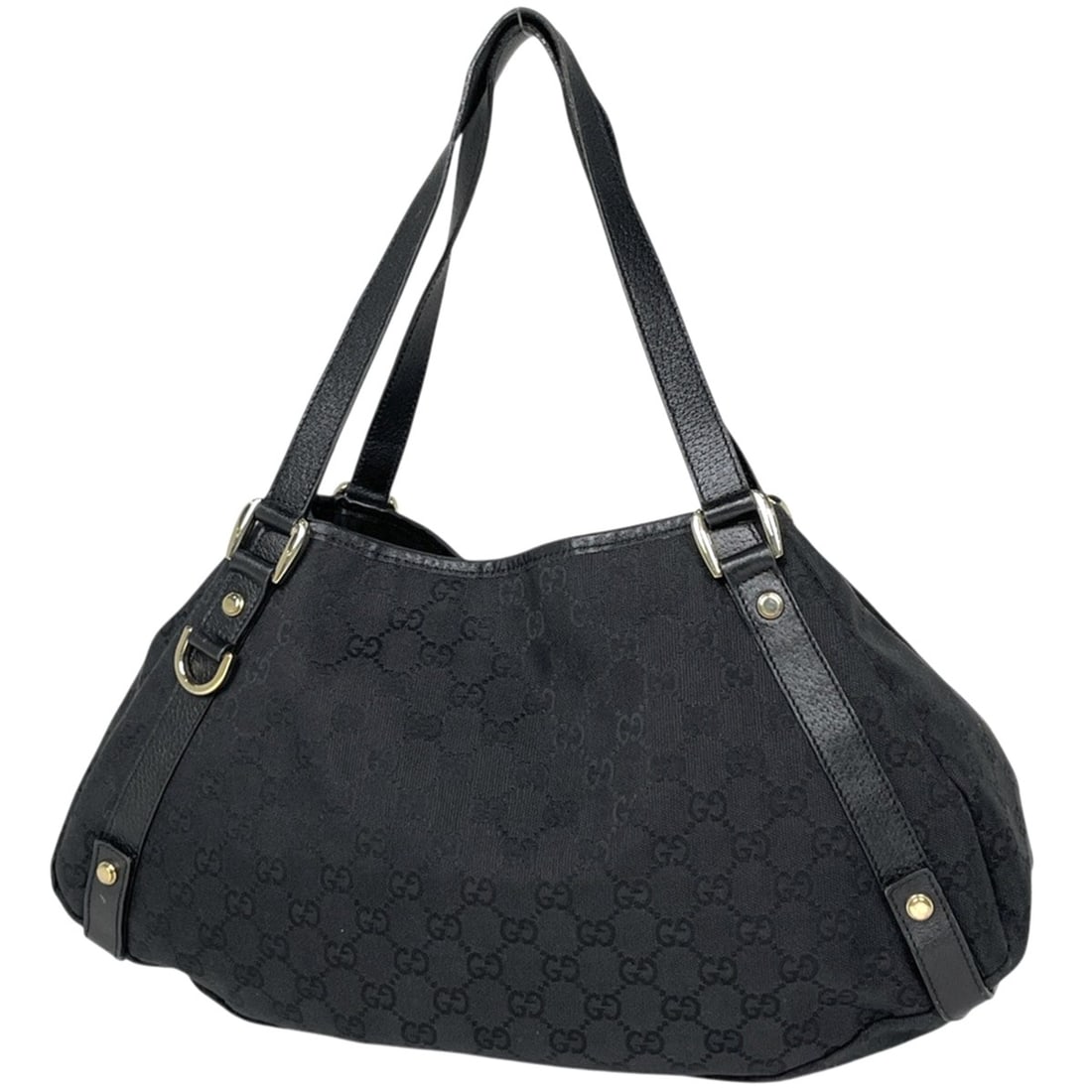 Gucci GUCCI Tote Bag GG Pattern Abbey Canvas Black 130736 Women's: --- Catalog ---Category: SizeSize (HxWxD): 25cm x 42cm x 11cm / 9.84'' x 16.53'' x 4.33''Category: DesignType: Tote bagColor: BlackGender: WomenMaterial: GG canvas , Leather Category: GeneralLine: Abb