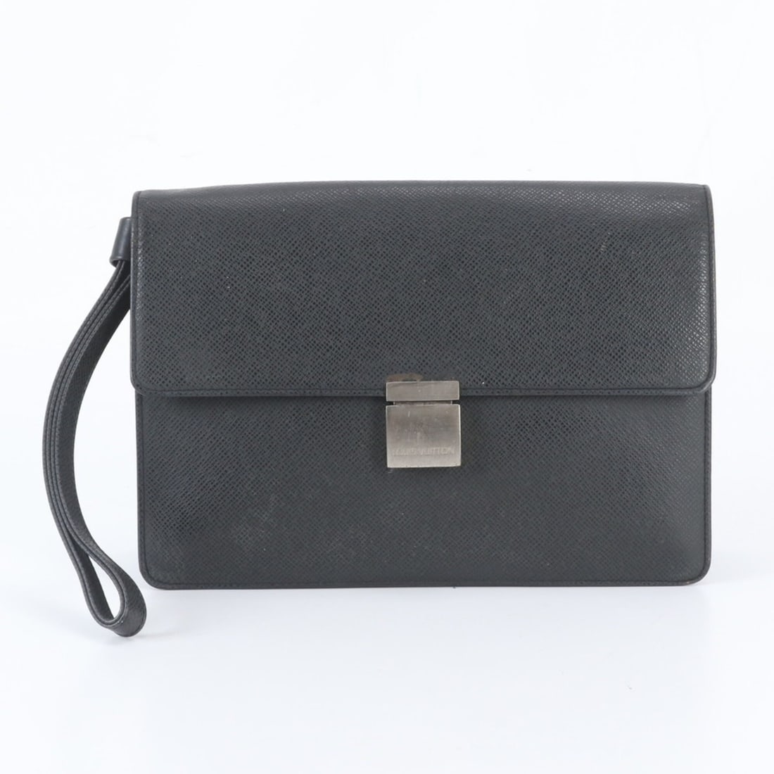Louis Vuitton Taiga Selenga M30782 Leather Second Bag Clutch Handbag Pouch Black Men's: --- Catalog ---Category: SizeSize (HxWxD): 19cm x 26cm x 7cm / 7.48'' x 10.23'' x 2.75''Category: DesignType: Clutch bag, PouchColor: ArdoiseGender: MenMaterial: Leather Category: GeneralBrand: Louis 