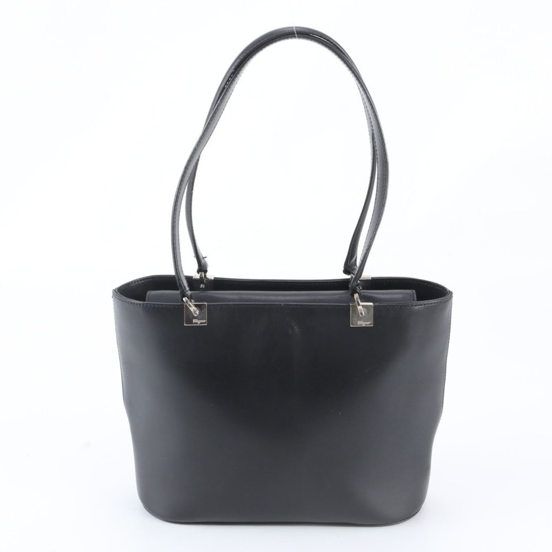Salvatore Ferragamo Gancini Leather Tote Bag, Handbag, Shoulder Black, Women's: --- Catalog ---Category: SizeSize (HxWxD): 19cm x 24cm x 10cm / 7.48'' x 9.44'' x 3.93''Category: DesignType: Handbag, Shoulder bag, Tote bagColor: BlackGender: WomenMaterial: Leather Category: Genera
