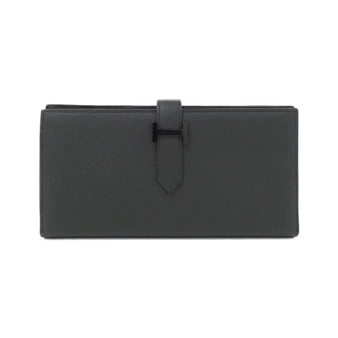 Hermes Bearn Soufflé Monochrome 082973CY Wallet: --- Catalog ---Category: SizeSize (HxWxD): 9cm x 18cm x 1.5cm / 3.54'' x 7.08'' x 0.59''Category: DesignType: Long wallet (bi-fold)Color: BlackGender: Women,MenMaterial: Epsom leather Category: Genera