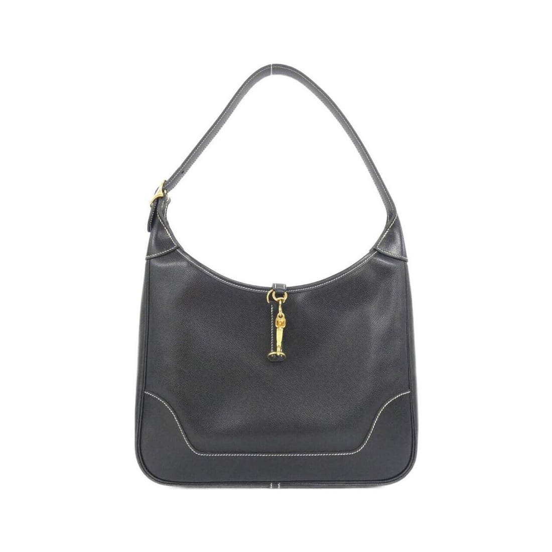 Hermes Trim 2 31cm Shoulder Bag: --- Catalog ---Category: SizeSize (HxWxD): 30cm x 31cm x 8cm / 11.81'' x 12.2'' x 3.14''Category: DesignType: Shoulder bagColor: BlackGender: WomenMaterial: Lisse leather Hardware Color: GoldCategory: