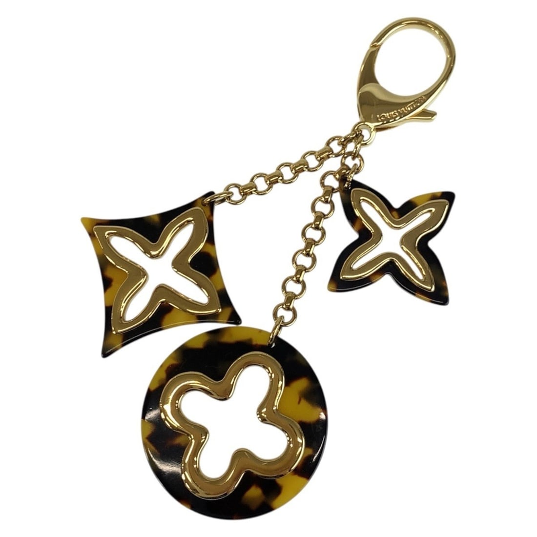 LOUIS VUITTON Bijou Sac Insolence Brown Gold Metal Plastic M65087 Accessory Bag Charm Keychain for (1 of 9)